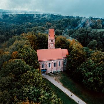 Oberwittelsbach Castle Church [Drone], Germany
