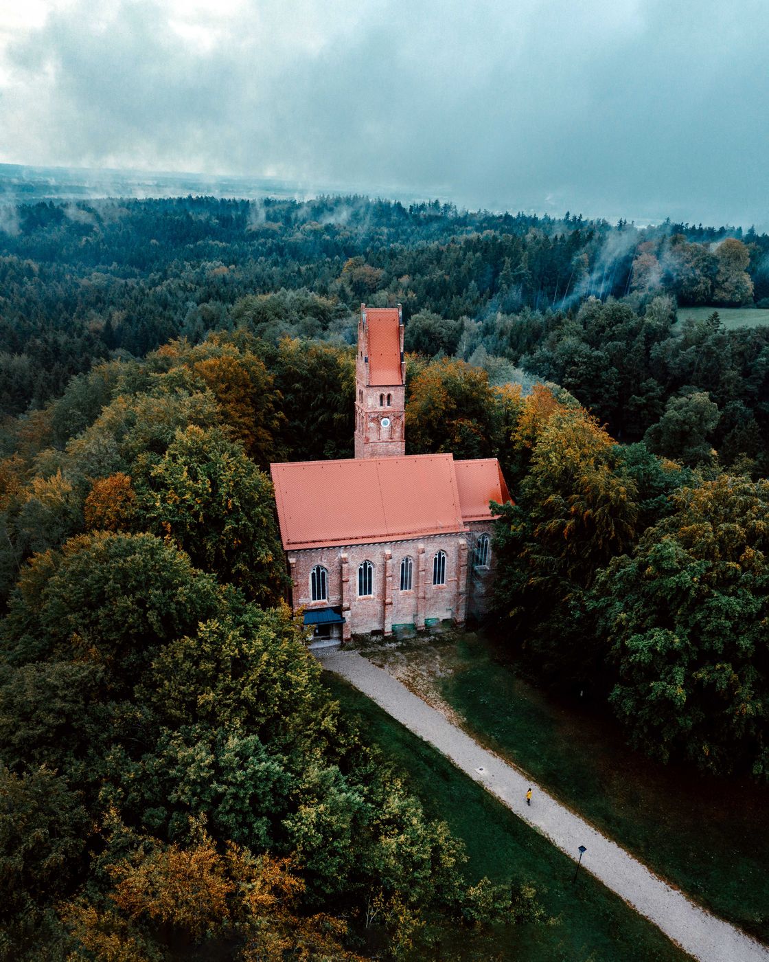 Oberwittelsbach Castle Church [Drone], Germany