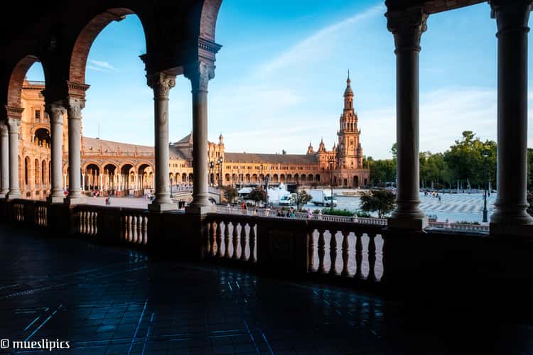Arches in the Plaza de España, Seville