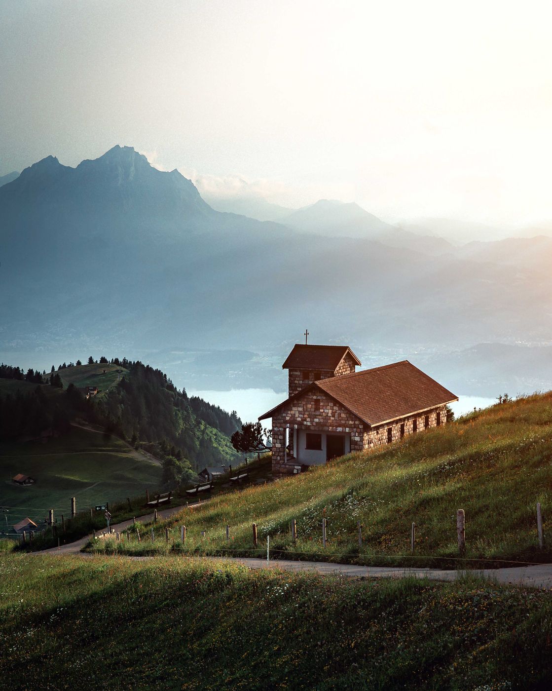 Rigi Kulm mountain chapel, Switzerland