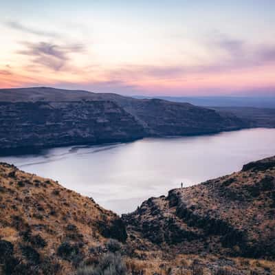 Scenic Overlook of the Columbia River near Seattle, USA