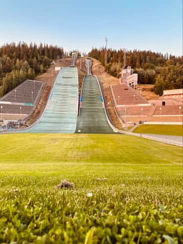 Ski jump hill