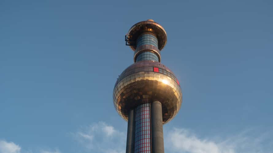 Spittelau Hundertwasser designed incinerator power plant