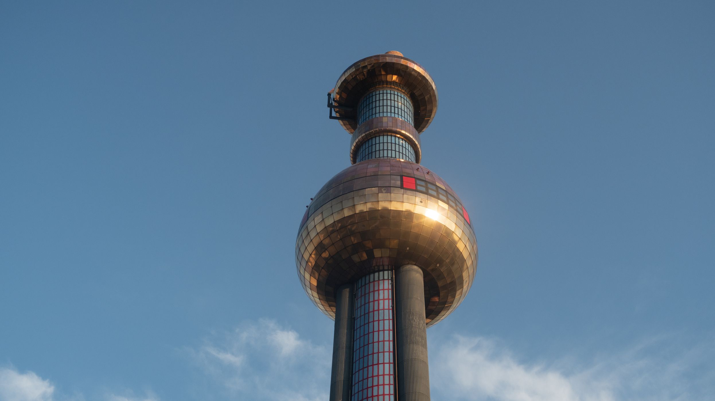 Spittelau Hundertwasser designed incinerator power plant, Austria
