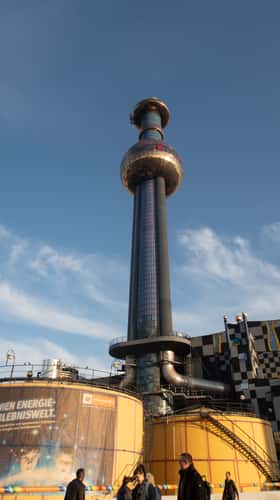 Spittelau Hundertwasser designed incinerator power plant