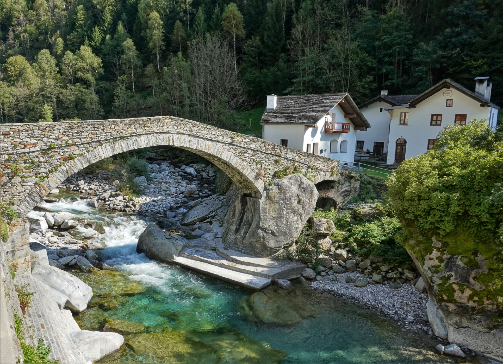 Stone bridge, Switzerland
