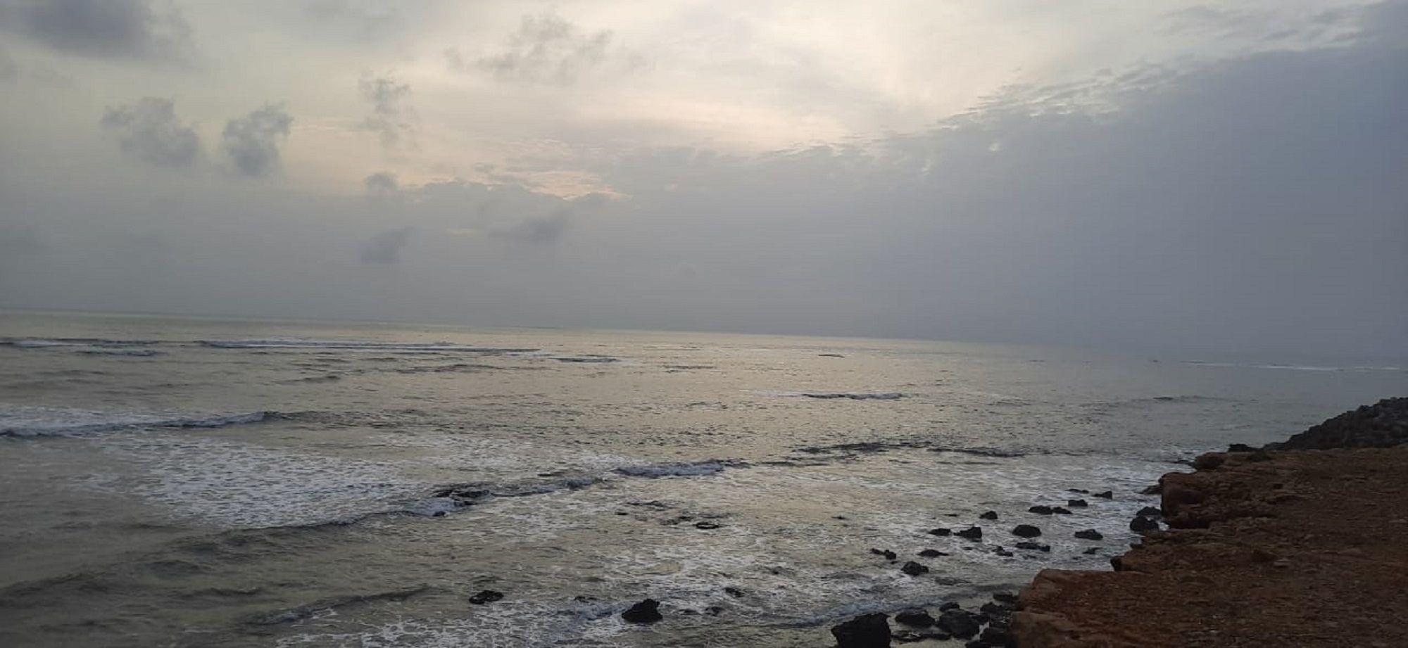 Sunset spot in Dwarka, India