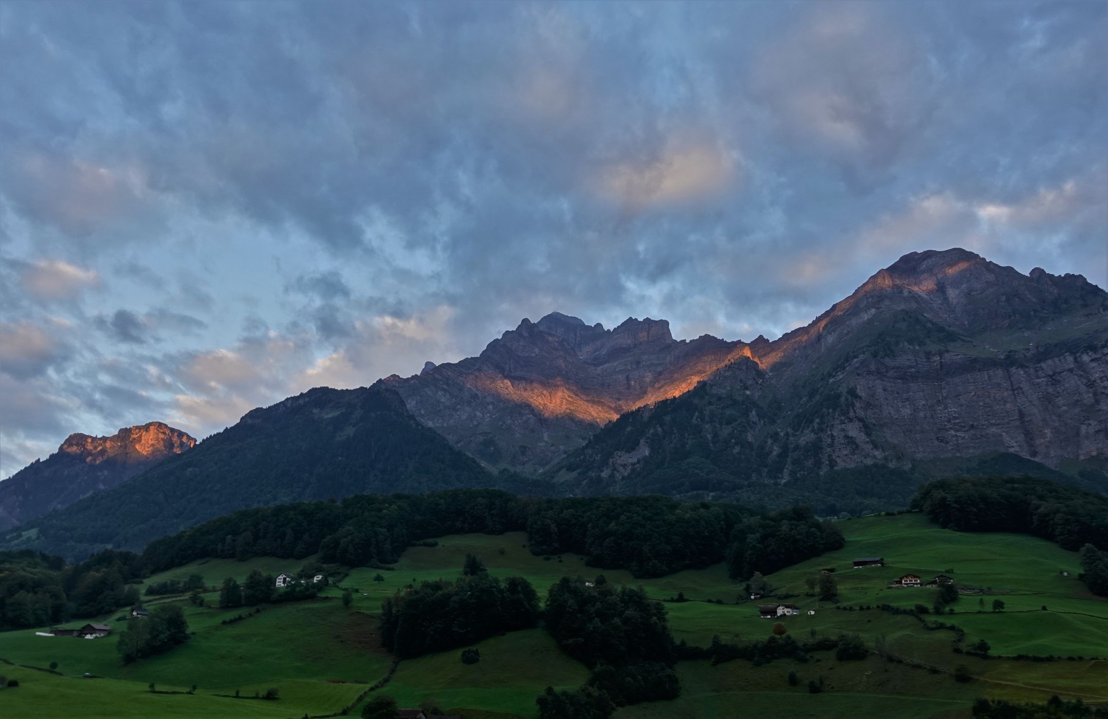 View on Mitlödi/GL, Switzerland