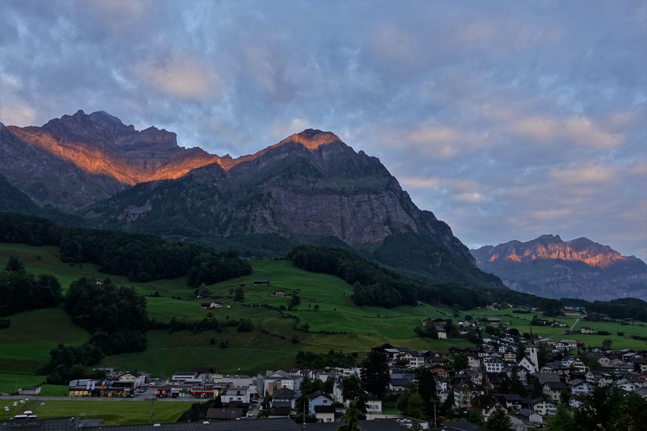 View on Mitlödi/GL, Switzerland