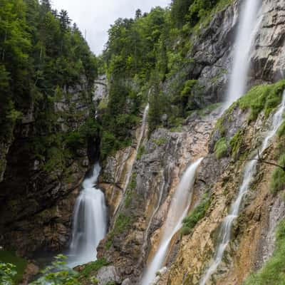 Waldbachstrub waterfall near Hallstatt, Austria