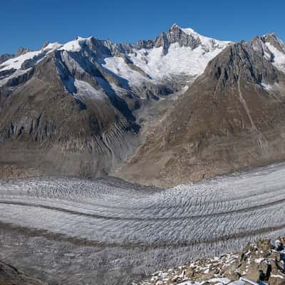 Aletsch glacier from Eggishorn, Switzerland