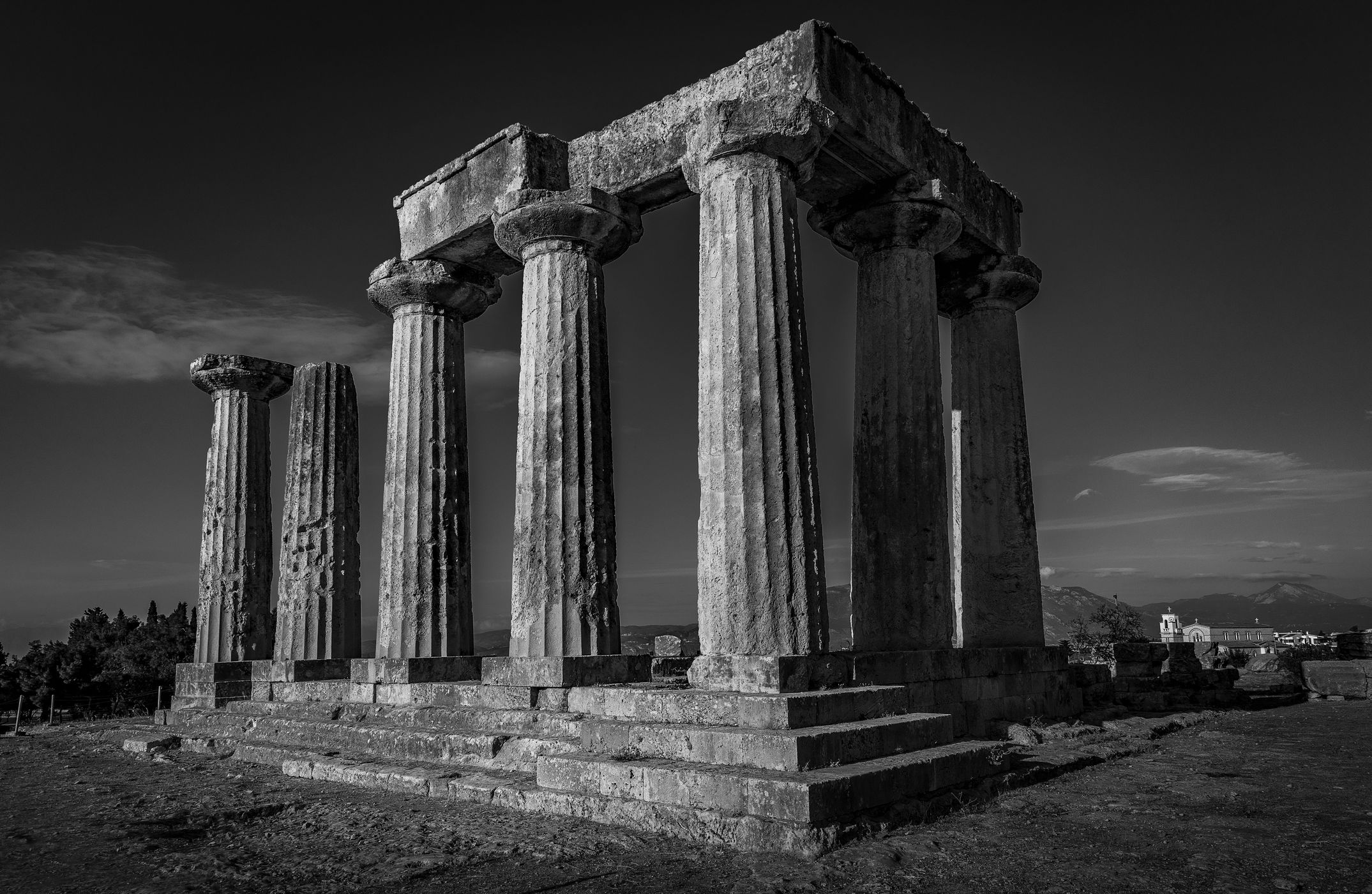 Apollo Tempel in Korinth, Greece