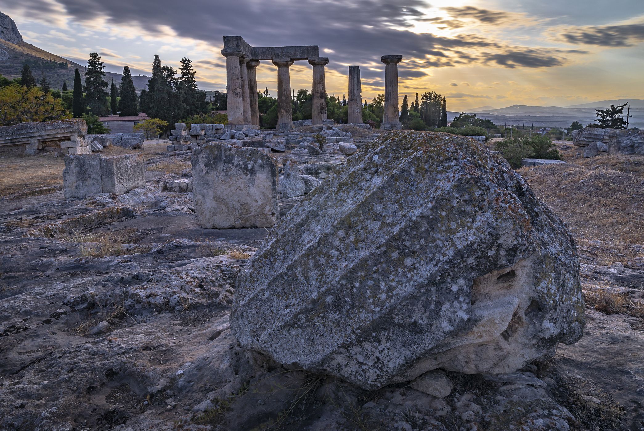 Apollo Tempel in Korinth, Greece