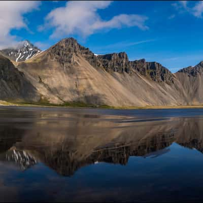 Aurora borealis at Vestrahorn Mountain, Iceland