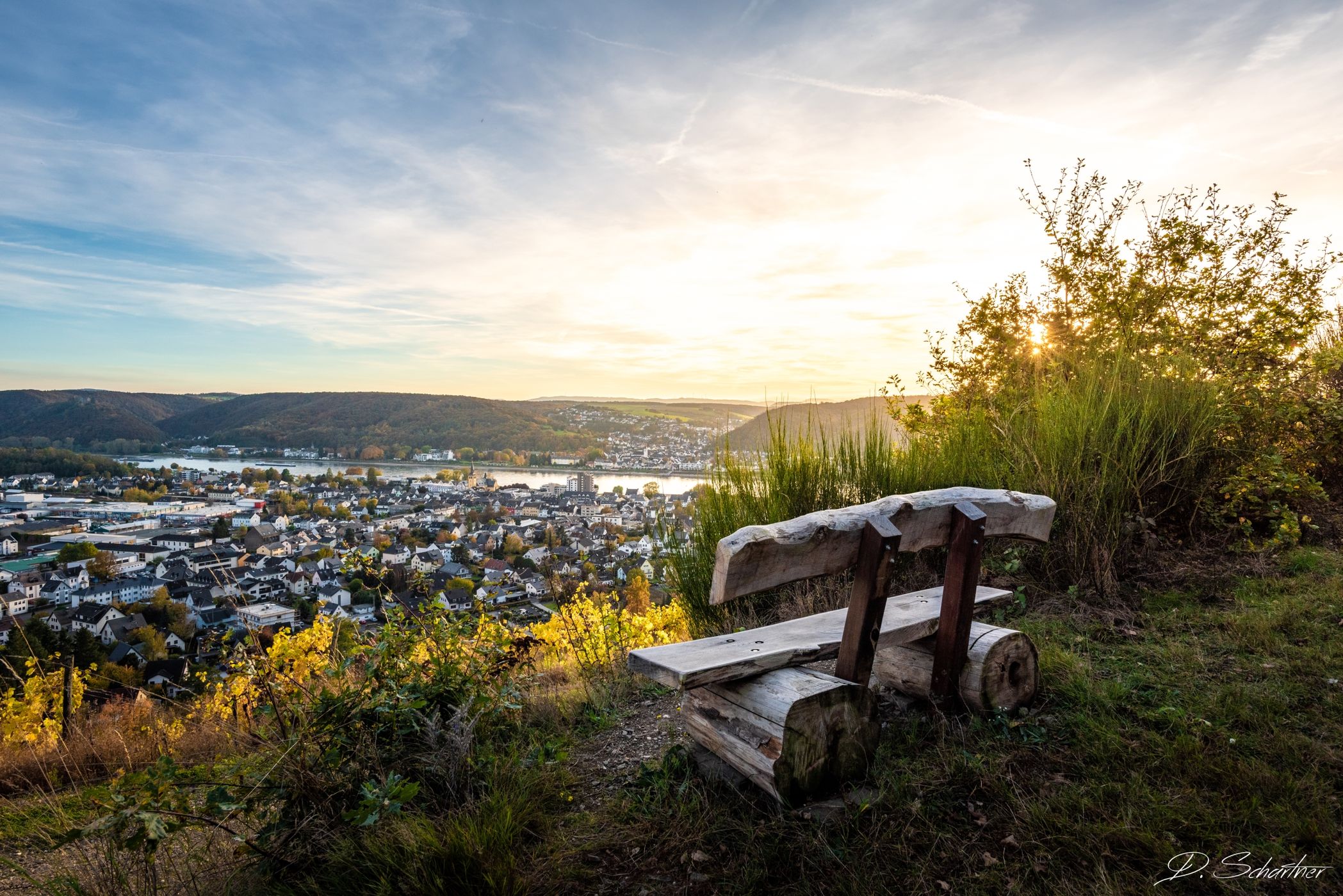 Ausblick auf Bad Hönningen, Germany