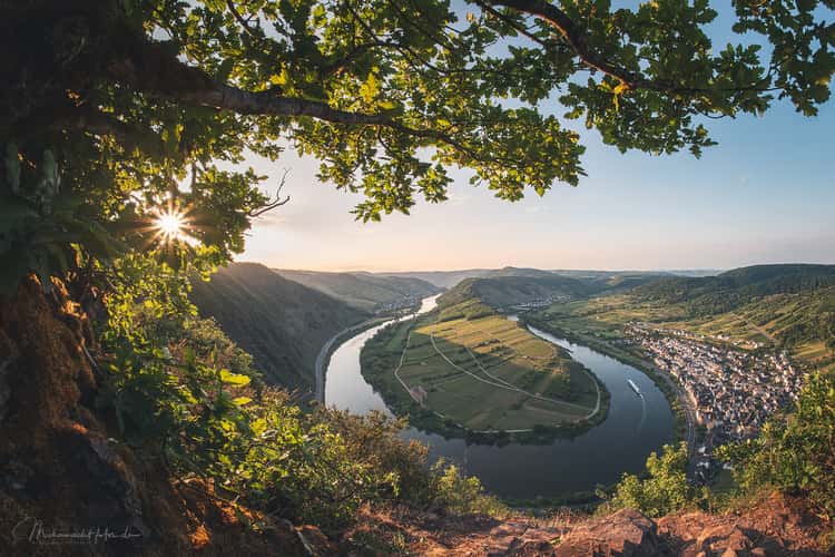 View of the Moselle loop near Bremm