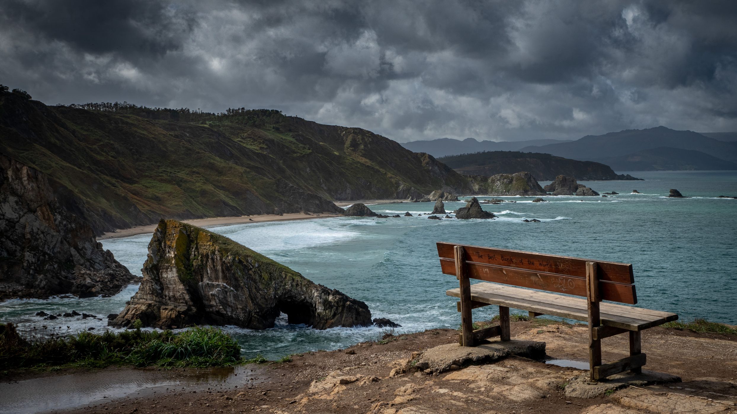 Bench en Loiba, Spain