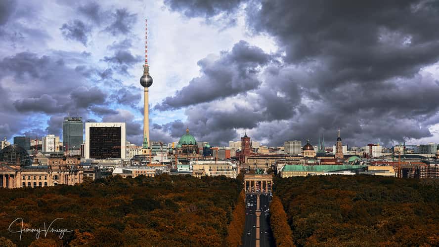 View from the Siegessäule, Berlin