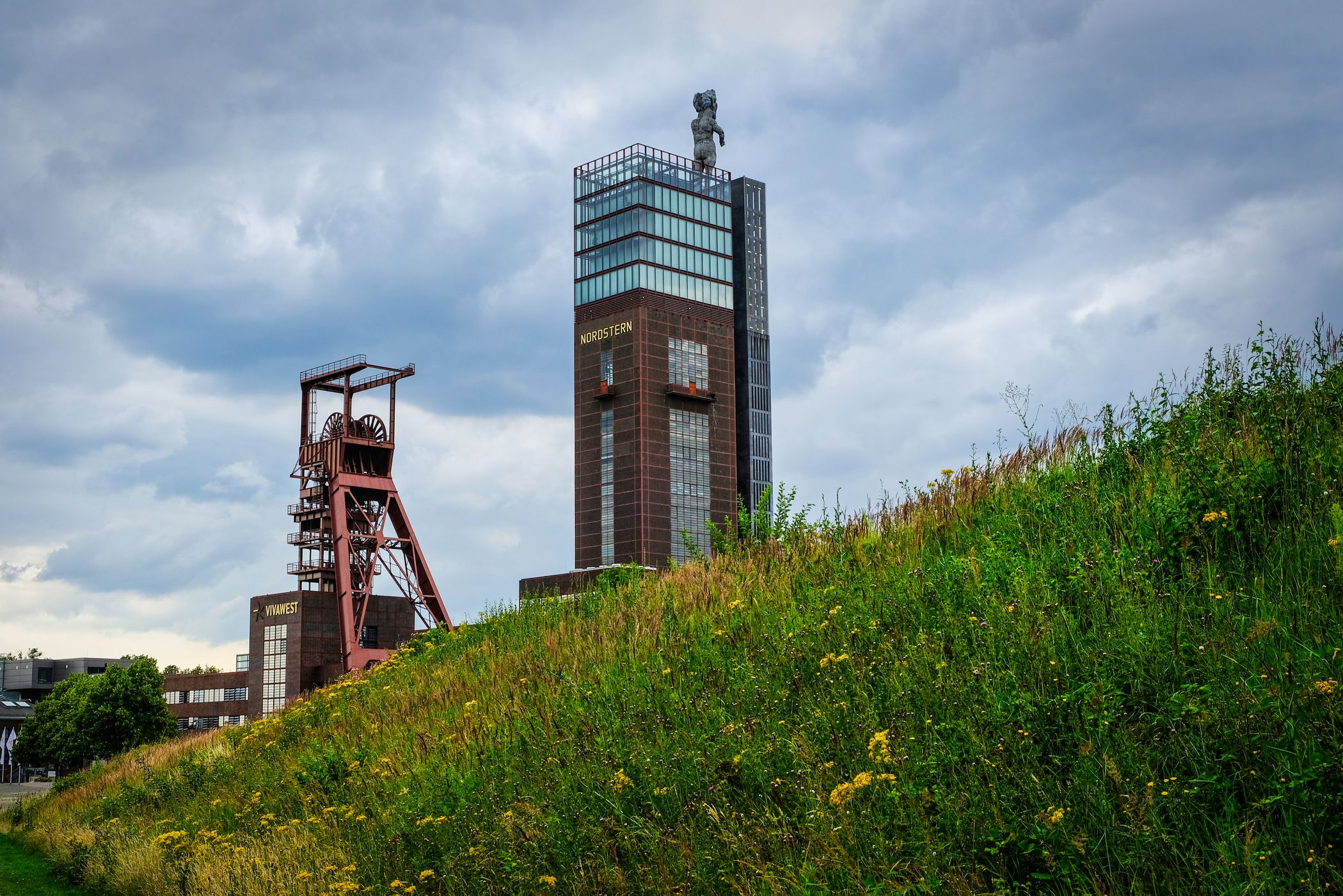 Blue Hour at former coalmine Nordstern, Germany