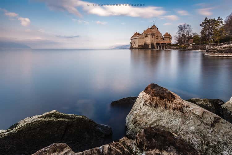 Chillon Castle at Lake Geneva