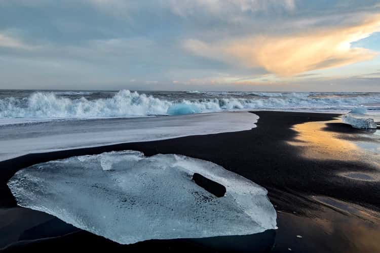 Diamond Beach Sunrise (Jokulsarlon Beach) Iceland