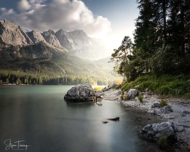 Eibsee and Zugspitze
