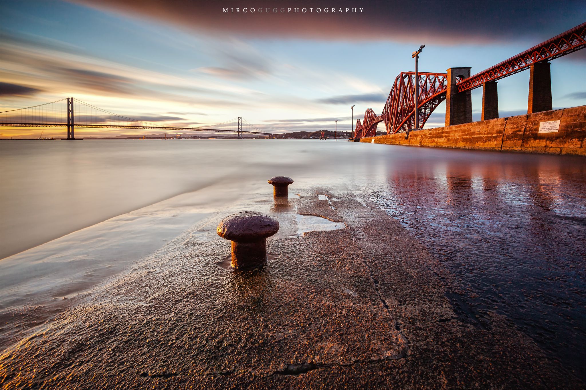 Close up from the Forth Bridge, Edinburgh, United Kingdom