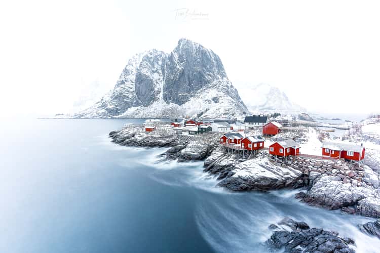 Hamnøy, classic view, Lofoten