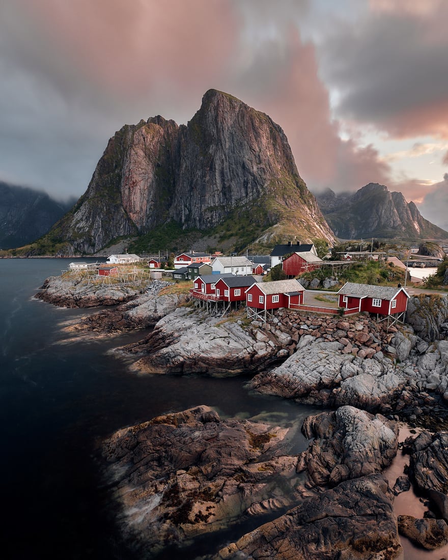 Hamnøy, classic view, Lofoten, Norway