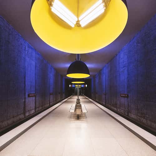 Metro station Westfriedhof, Munich