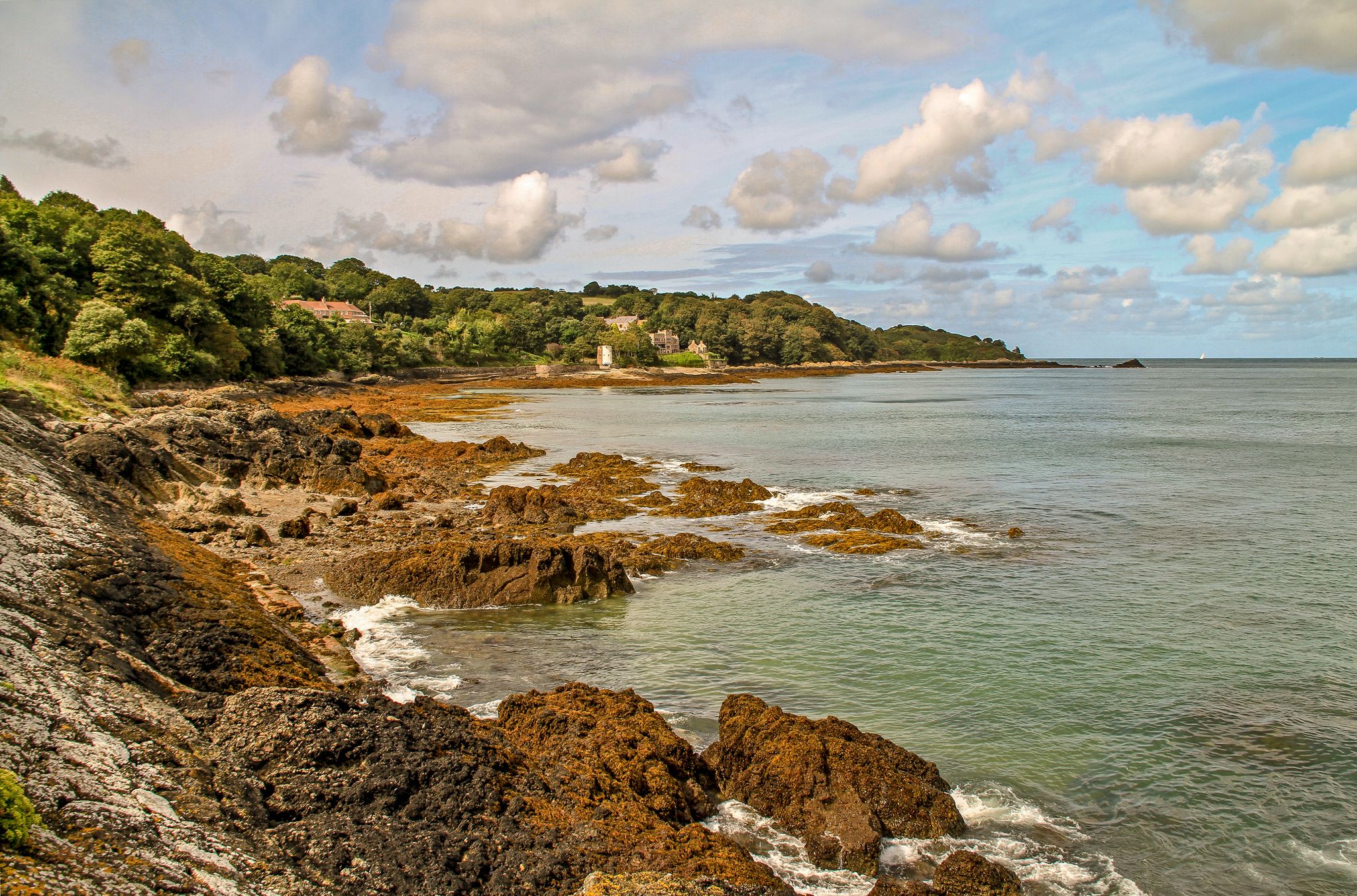 Looking north from St Catherine's breakwater, Jersey, Jersey