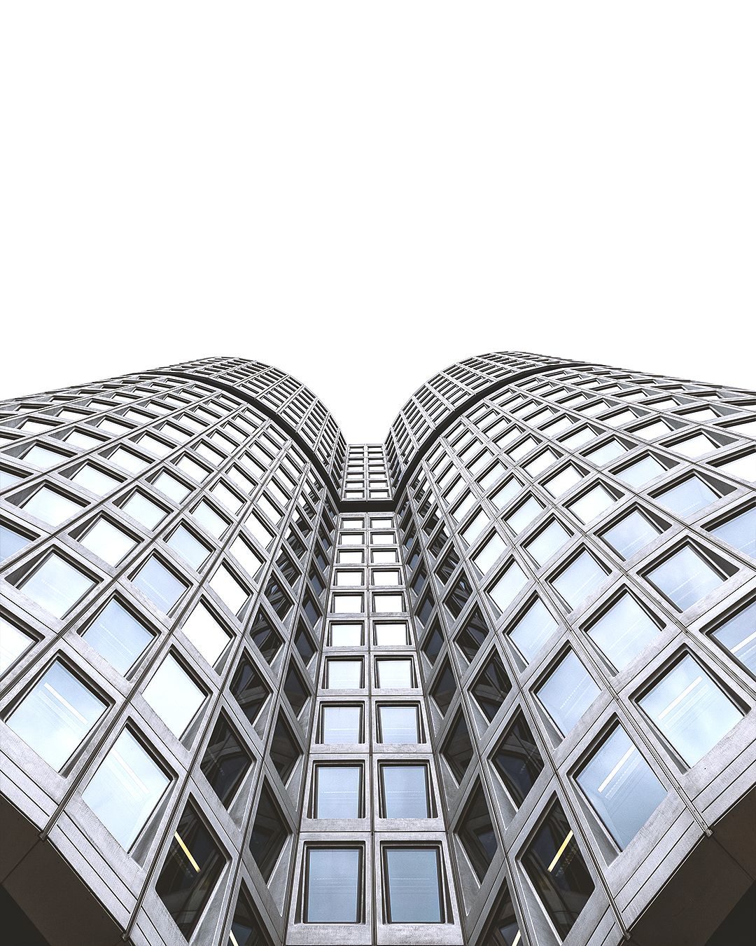 Looking up, BMW Tower, Germany