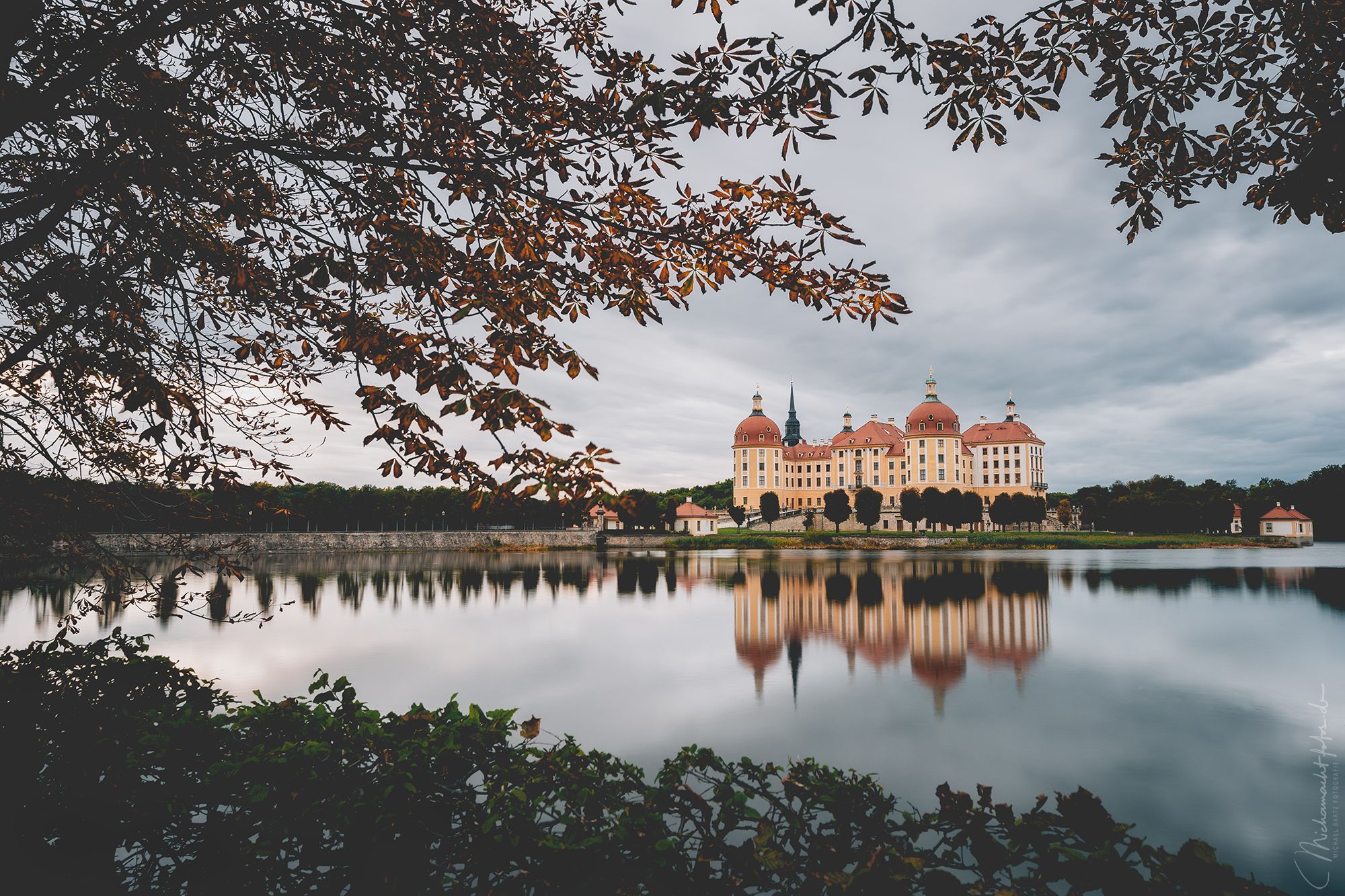 View from the Castle Pond, Moritzburg Castle, Germany