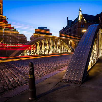 Neuerwegsbrücke Speicherstadt Hamburg, Germany