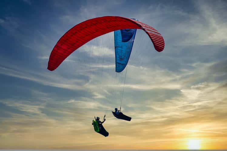 Parragliders Mona Vale headland, Northern Beaches