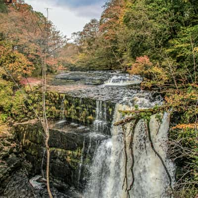 Sgwd Clun-Gwyn Waterfall, Bannau Brycheiniog  National Park, United Kingdom