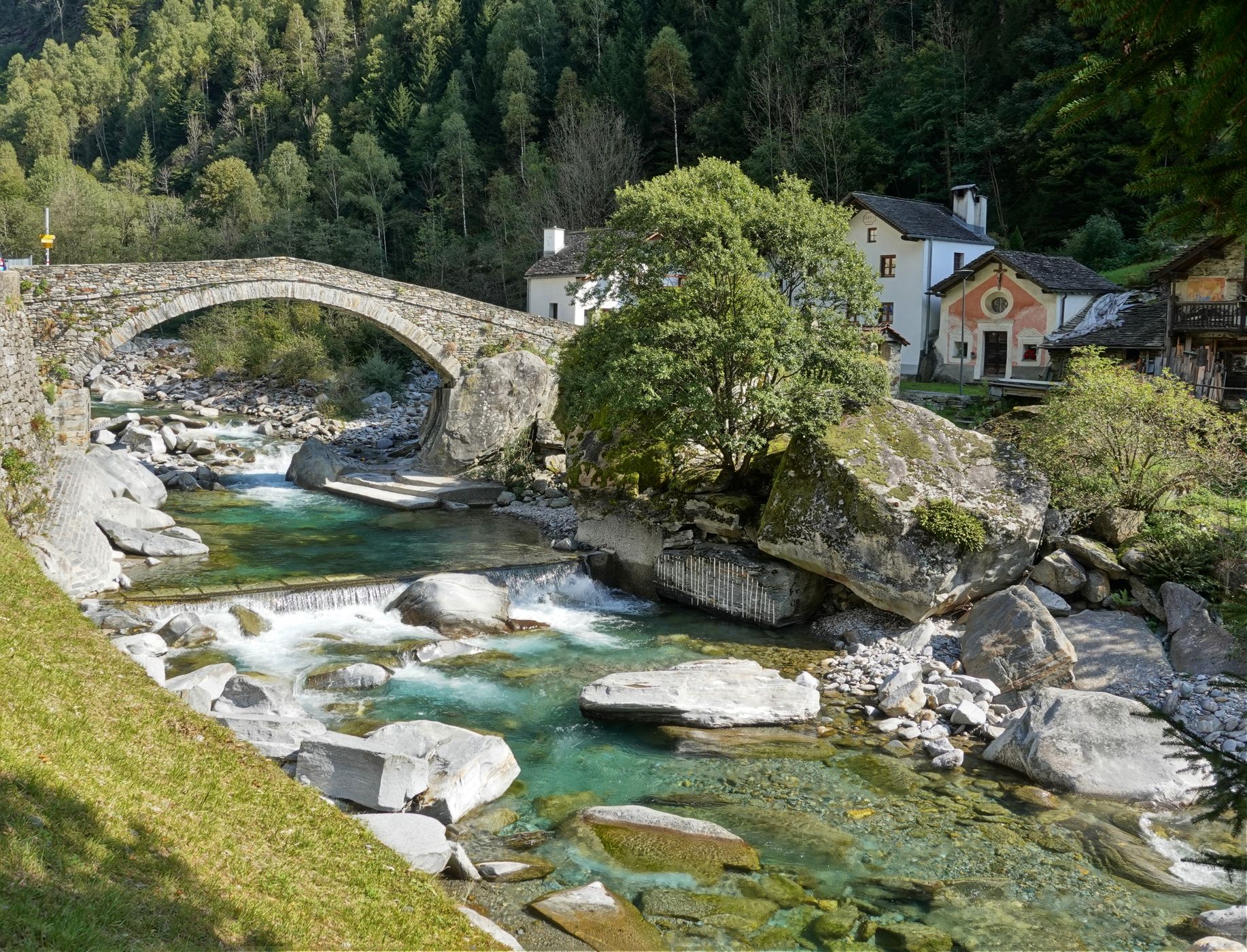 Stone bridge, Switzerland