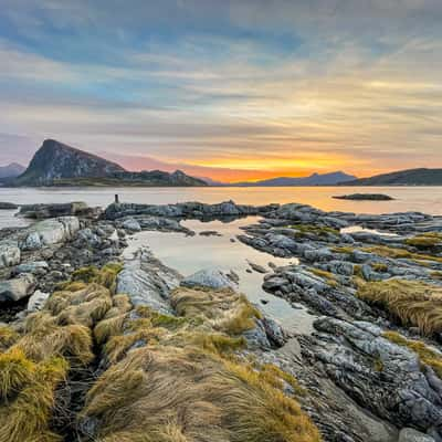 Sunrise on the coast, Norway