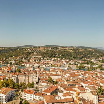 Vienne from Mont Pipet, France