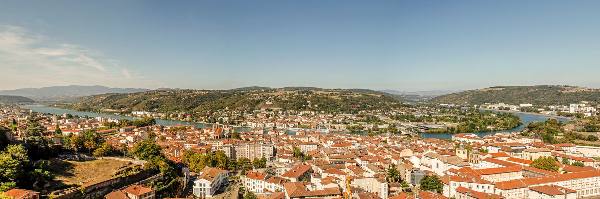 Vienne from Mont Pipet, France