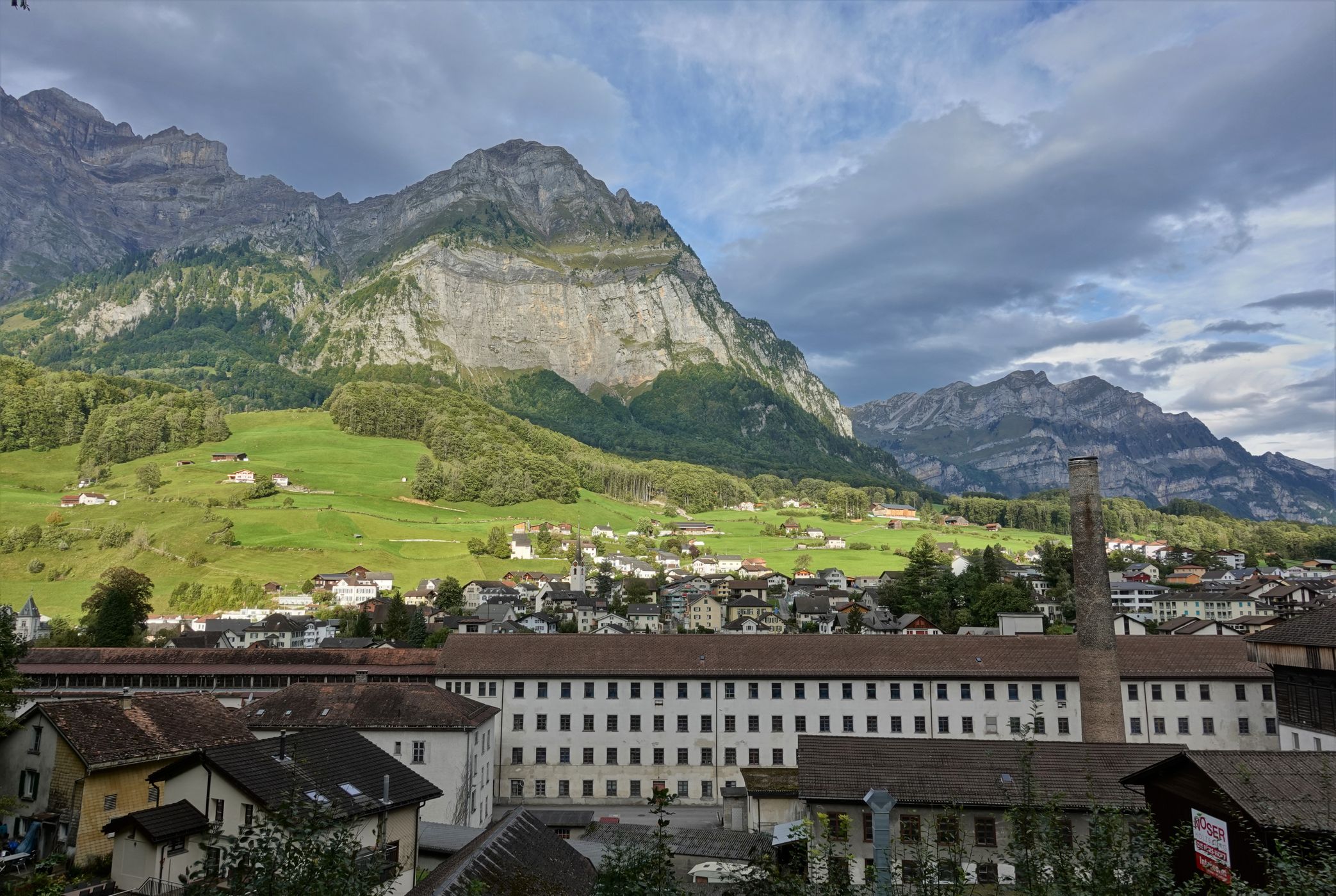 View on Mitlödi/GL, Switzerland