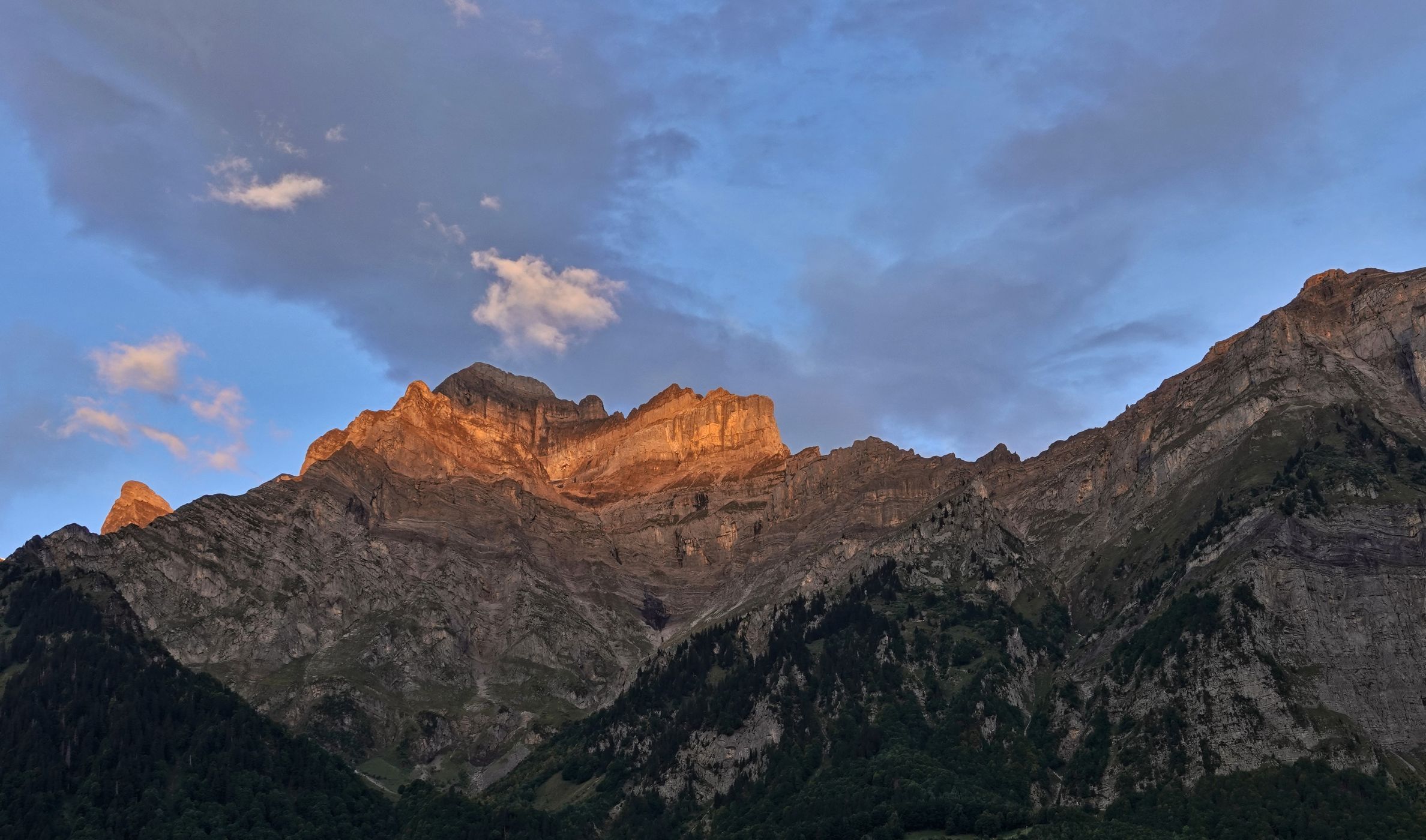 View on Mitlödi/GL, Switzerland