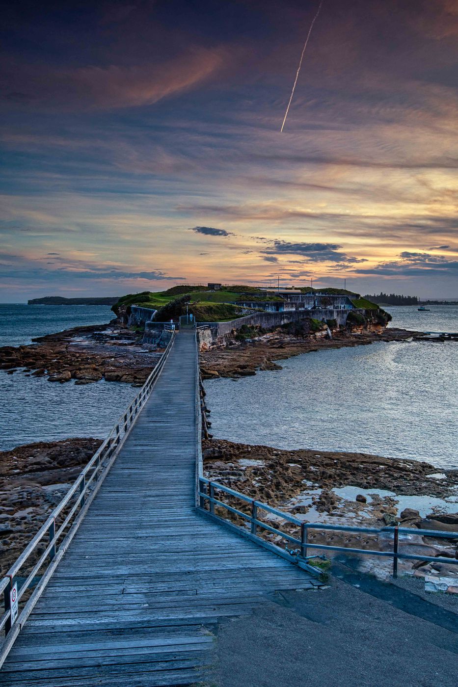 Bare Island and walkway, La Perouse, Sydney, NSW, Australia