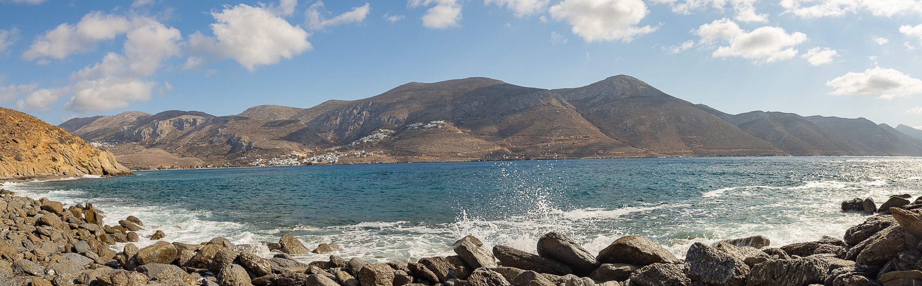 Blick auf Egialis auf Amorgos, Greece