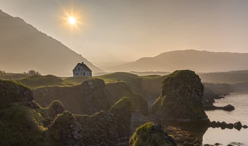 Lonely House in Arnarstapi