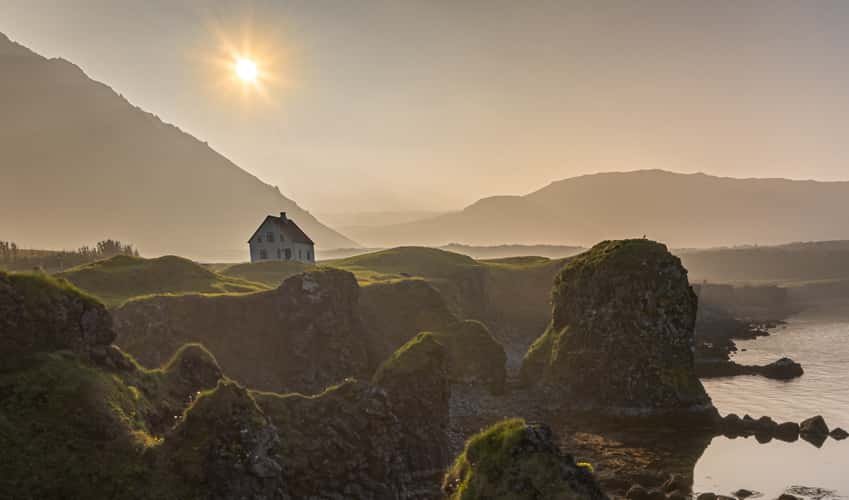 Lonely House in Arnarstapi