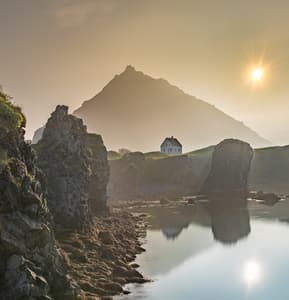 Lonely House in Arnarstapi