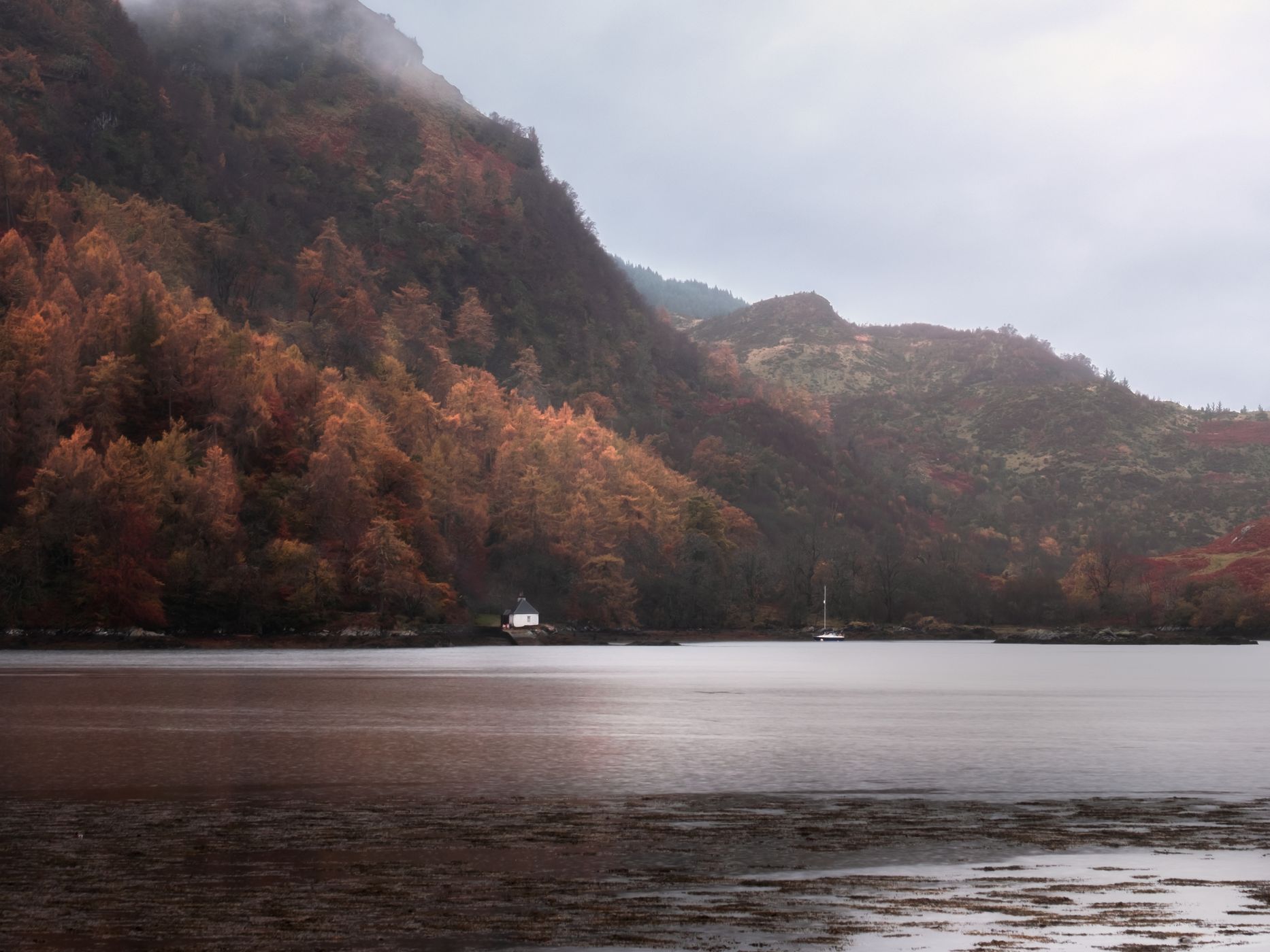 Side view II of Eilean Donan Castle, Scotland, United Kingdom