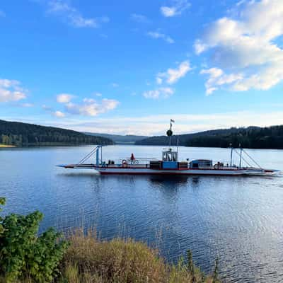 Ferry on lake lipno, Czech Republic