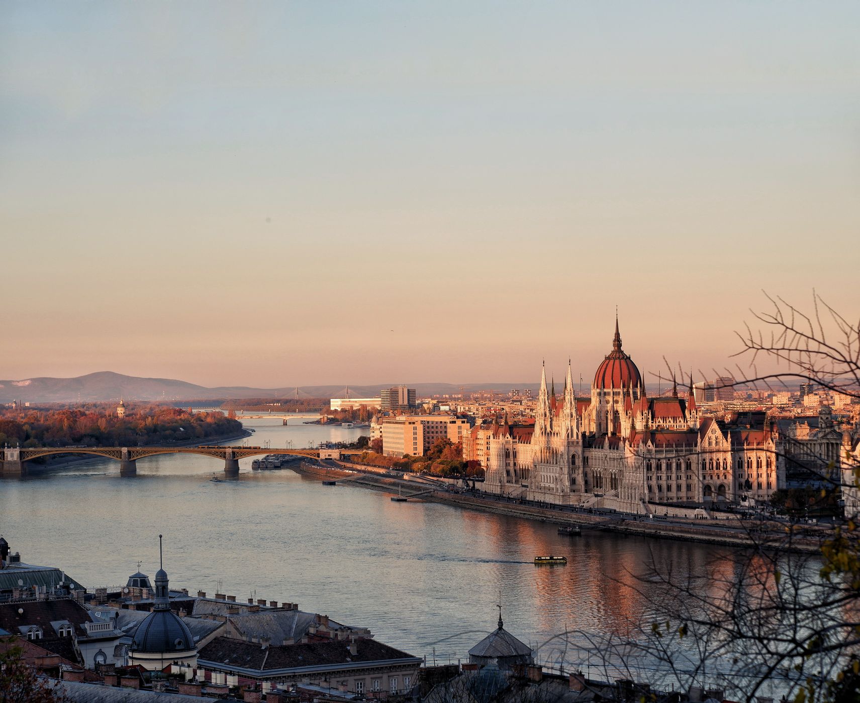 Hungarian Parliament from Buda Castle's Garden, Hungary